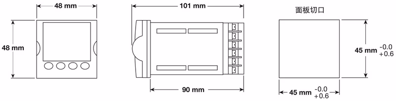 斯派莎克 Spirax Sarco SX80 过程控制器-尺寸图