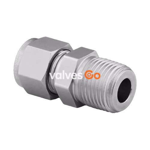 Swagelok 2507-600-1-6-SG2 2507 Super Duplex Tube Fitting, Male Connector, 3/8 in.