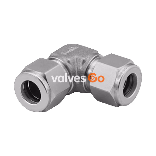 Swagelok 2507-600-9-SG2 Super Duplex Tube Fitting, Union Elbow, 3/8 in. Tube OD
