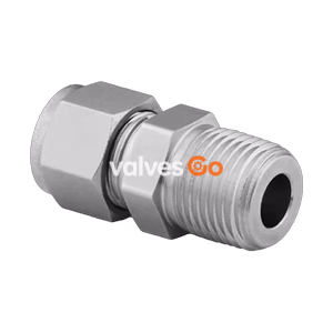 Swagelok 2507-810-1-4-SG2 Super Duplex Tube Fitting, Male Connector, 1/2 in. x 1/4 in. NPT