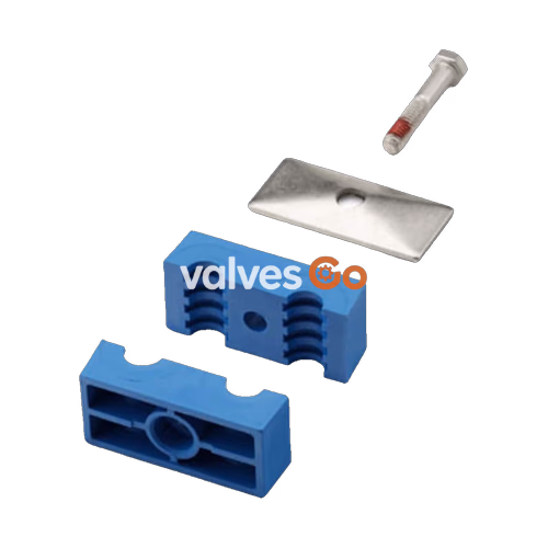 Swagelok 304-S3T-PP-8T Twin Bolted Plastic Clamp Tube Support Kit, 1/2 in. Tube Size