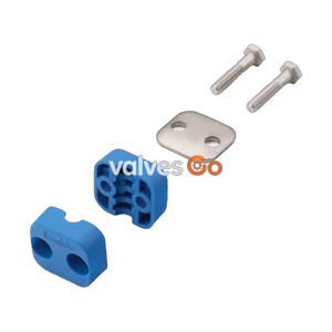 Swagelok 304-S5-PP-20T Bolted Plastic Clamp Tube Support Kit, Polypropylene