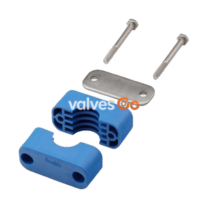 Swagelok 304-S6-PP-24P Bolted Plastic Clamp Pipe Support Kit