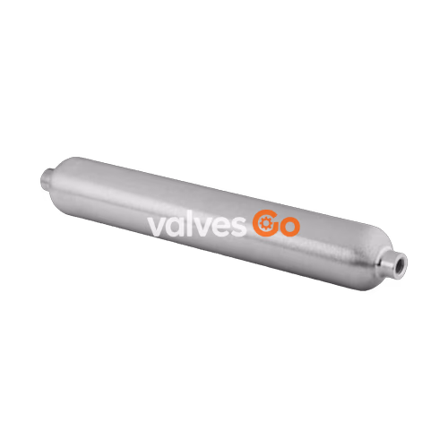 Swagelok 316L-HDF4-300-12457 Double Ended DOT-Compliant Sample Cylinder, 1/4 in. FNPT, 300 cm3
