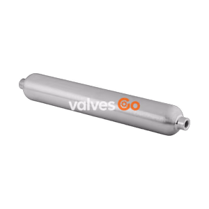 Swagelok 316L-HDF4-300 Double Ended DOT-Compliant Sample Cylinder, 1/4 in. FNPT, 300 cm3