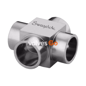 Swagelok 6LV-4MW-4 316L VIM-VAR Micro-Fit® Union Cross, 1/4 in. OD