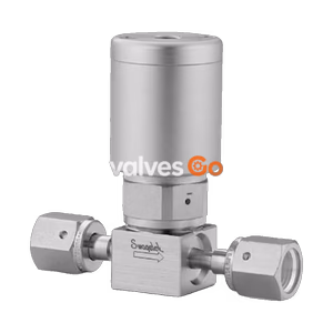 Swagelok 6LVV-DPFR4-P1-C UHP Diaphragm Sealed Valve, 1/4 in. Female VCR