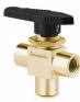 Swagelok B-45XF8 brass 1-piece 40 series 3-way ball valve