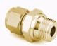 Swagelok B-6M0-1-2RS brass male connector straight shoulder
