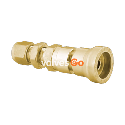 B-QC4-B1-400 Brass Instrumentation Quick Connect Bulkhead Body, 1/4 in. Tube Fitting