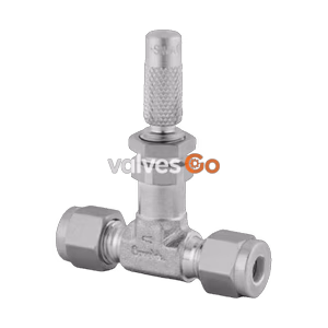 Swagelok B-SS4 Brass Low Flow Metering Valve, 1/4 in. Tube Fitting