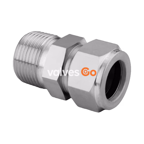 Swagelok M-1210-1-12 Male Connector Tube Fitting, Alloy 400/R-405, 3/4 in.