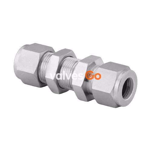 Swagelok M-400-61 Tube Fitting, Bulkhead Union, 1/4 in.