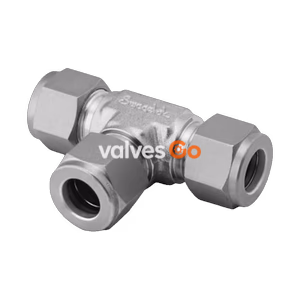 Swagelok M-600-3 Alloy 400/R-405 Union Tee Tube Fitting, 3/8 in.