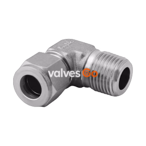 Swagelok SS-1010-2-12 Stainless Steel Tube Fitting, Male Elbow, 5/8 in. Tube OD x 3/4 in. Male NPT