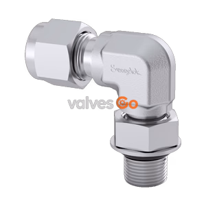 Swagelok SS-10M0-2-8ST Stainless Steel Tube Fitting, Male Elbow, 10 mm Tube OD x 3/4-16 Male SAE/MS