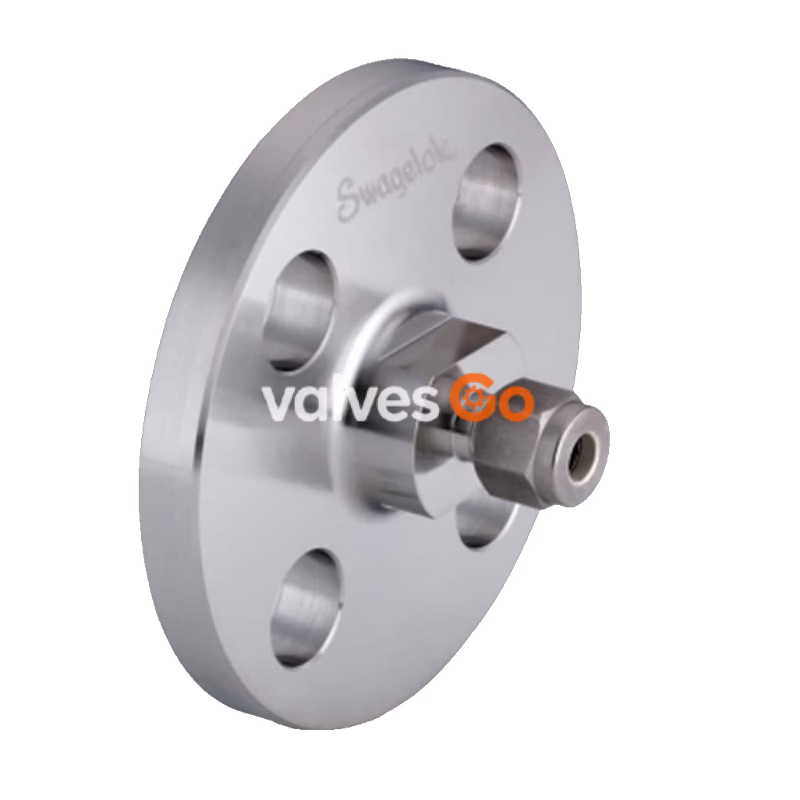 世伟洛克 Swagelok SS-10M0-F8-150 不锈钢 ANSI 法兰转换接头,10 mm 世伟洛克卡套管接头,NPS 1/2 in.,150 级