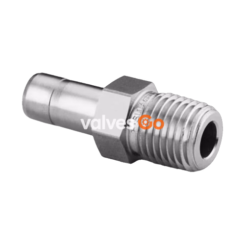 Swagelok SS-12-TA-1-16 Stainless Steel Male Tube Adapter, 3/4 in. x 1 in. Male NPT