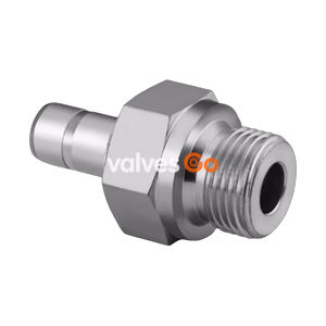 Swagelok SS-18-MTA-1-12RS Stainless Steel Male Tube Adapter, 18 mm x 3/4 in. ISO Parallel Thread