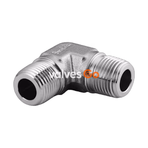Swagelok SS-2-ME Stainless Steel Pipe Fitting, Male Elbow, 1/8 in. Male NPT