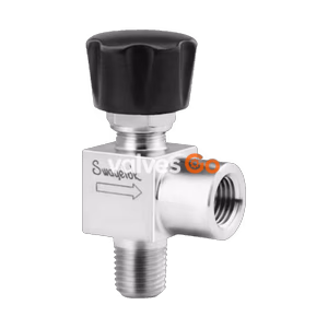 Swagelok SS-20KM4-F4-A Stainless Steel Integral Bonnet Angle-Pattern Needle Valve
