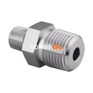 世伟洛克 Swagelok SS-4-HRN-2 不锈钢六角变径外螺纹接头，1/4 x 1/8 in. 外螺纹 NPT
