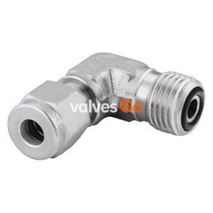 Swagelok SS-4-VCO-9-400 316 Stainless Steel VCO O-Ring Face Seal Fitting Elbow, 1/4 in.