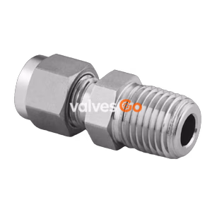 Swagelok SS-400-1-4SC11 Stainless Steel Male Connector, 1/4 in. Tube OD x 1/4 in. Male NPT