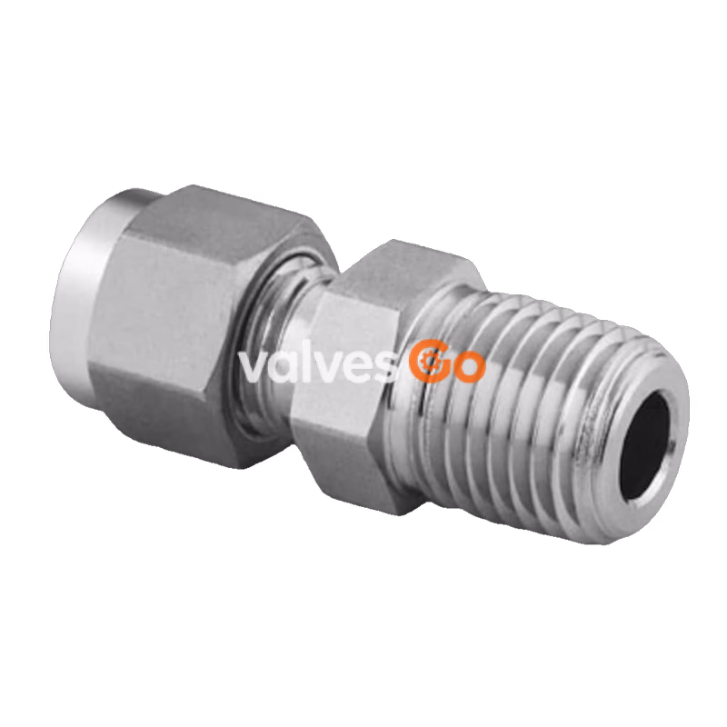 Swagelok SS-400-1-4SC11 Stainless Steel Male Connector, 1/4 in. Tube OD x 1/4 in. Male NPT