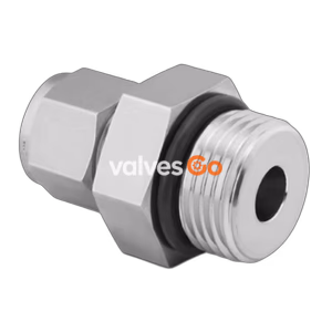 Swagelok SS-400-1-6ST Tube Fitting Male Connector, 1/4 in. Tube OD x 9/16-18 Male SAE/MS