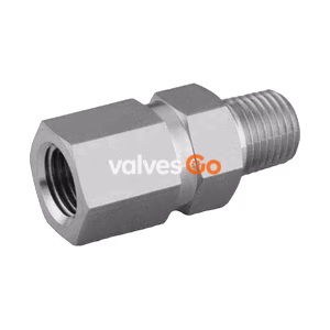 Swagelok SS-4CP6-1 1-Piece Poppet Check Valve, Fixed Pressure, 1/4 in. FNPT x 1/4 in. MNPT