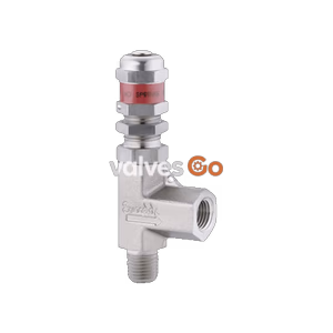 Swagelok SS-4R3A5-KZ Stainless Steel High Pressure Proportional Relief Valve, 1/4 in. MNPT x 1/4 in. FNPT