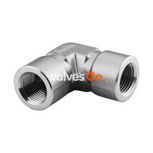 Swagelok SS-6-E Stainless Steel Pipe Fitting, 90° Elbow, 3/8 in. Female NPT
