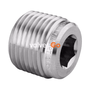 Swagelok SS-6-HP Hollow Hex Plug, 3/8 in. Male NPT