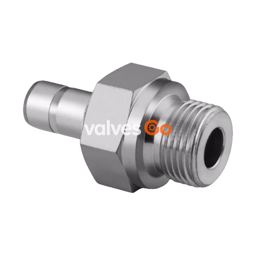 Swagelok SS-6-MTA-1-4RS Male Tube Adapter, 6 mm Tube OD x 1/4 in. Male ISO Parallel Thread