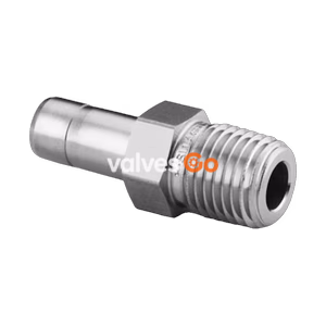 Swagelok SS-6-TA-1-2 Male Tube Adapter, 3/8 in. Tube OD x 1/8 in. Male NPT