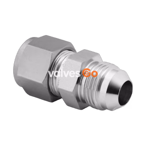 Swagelok SS-600-6-4AN Stainless Steel Tube Fitting Union, 3/8 in. Swagelok x 1/4 in. AN Flare