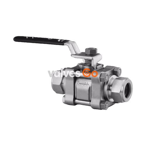 世伟洛克 Swagelok SS-65TS16 3件式60系列球阀,1 in. 卡套管接头