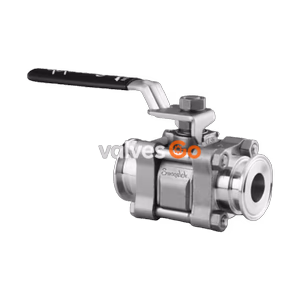 Swagelok SS-65TSC16 3-Piece 60 Series Ball Valve, Sanitary Clamp