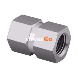 Swagelok SS-8-HCG-RT Stainless Steel Hex Coupling, 1/2 in. Female ISO Tapered Thread