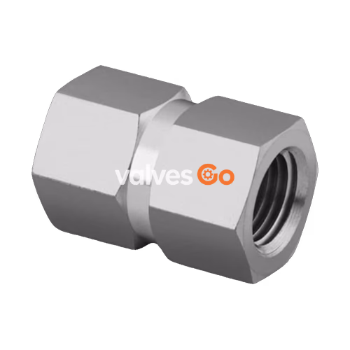 Swagelok SS-8-HCG-RT Stainless Steel Hex Coupling, 1/2 in. Female ISO Tapered Thread