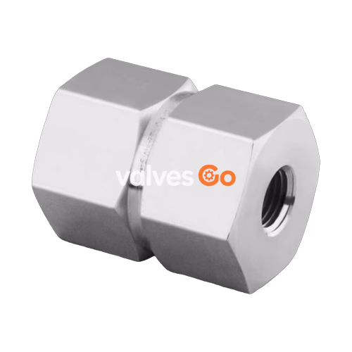 Swagelok SS-8-HRCG-6 Stainless Steel Hex Reducing Coupling, 1/2 in. x 3/8 in. Female NPT