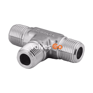 Swagelok SS-8-MT Stainless Steel Pipe Fitting, Male Tee, 1/2 in. Male NPT