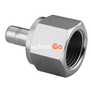 Swagelok SS-8-MTA-7-4RG Female Tube Adapter, 8 mm Tube OD x 1/4 in. ISO Parallel (Gauge) Thread