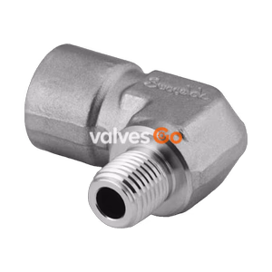 Swagelok SS-8-RSE-4 Reducing Street Elbow, 1/2 in. Female NPT x 1/4 in. Male NPT