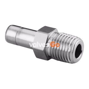 Swagelok SS-8-TA-1-8 Stainless Steel Male Tube Adapter, 1/2 in. Tube OD x 1/2 in. Male NPT