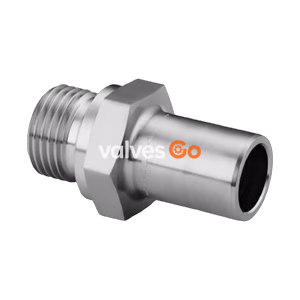 Swagelok SS-8-TA-1-8RS Male Tube Adapter, 1/2 in. Tube OD x 1/2 in. Male ISO Parallel Thread