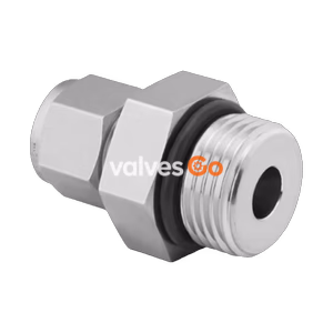 Swagelok SS-810-1-6ST Male Connector, 1/2 in. Tube OD x 9/16-18 Male SAE/MS Straight Thread