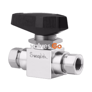 Swagelok SS-83KF4 High Pressure Ball Valve, 3-Piece, 1/4 in. FNPT