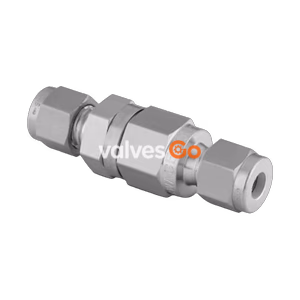 Сважлок Swagelok SS-CHS10MM-1/3 Обратный клапан тарельчатого типа из нержавеющей стали, трубный фитинг 10 мм, 6000 psig